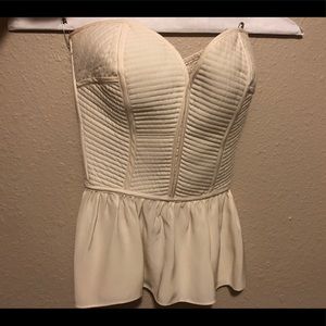 Parker silk bustier top